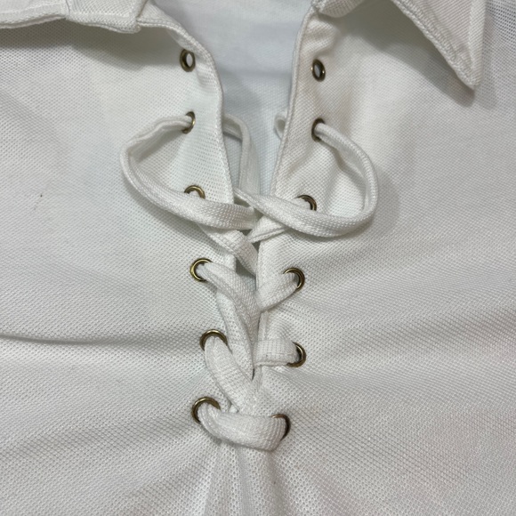 Pirate SHIRT White older boys XL lace Up Halloween Renaissance Steampunk Gothic - Picture 10 of 13